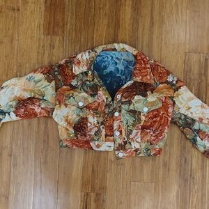 Floral Cropped Jacket